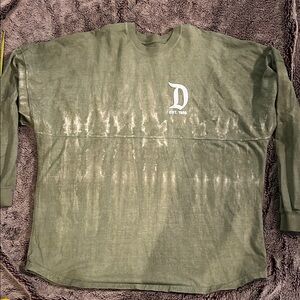 Disney Green Sweatshirt with White Logo